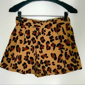 Essentiel Antwerp Leopard Print Trouser Shorts